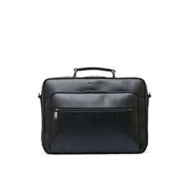 Kenneth Cole New York Saffiano Leather Single Gusset Computer Case ...